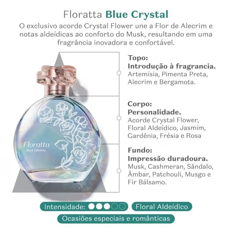 Floratta Blue Crystal Desodorante Colônia 75ml - Foto 2