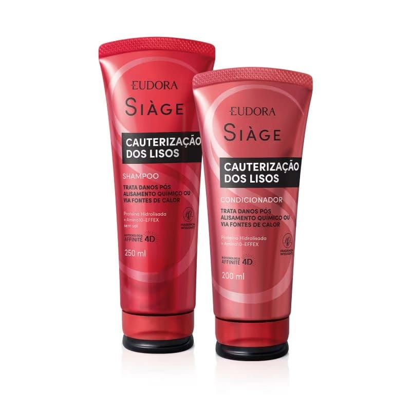 Combo Siàge Cauterização dos Lisos: Shampoo 250ml + Condicionador 200ml - Foto 1