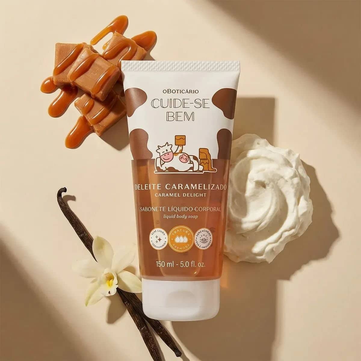 Sabonete Líquido Corporal Deleite Caramelizado 150ml