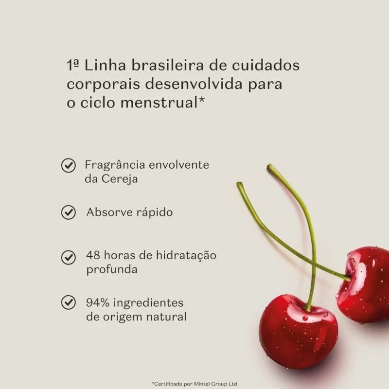 Loção Desodorante Hidratante Corporal Cuide-se Bem Cereja De Fases 200ml - Foto 2