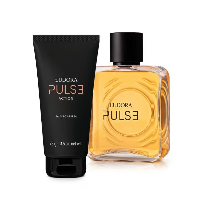 Combo Eudora Pulse: Colônia 100ml + Balm Pós-Barba 75g - Foto 1