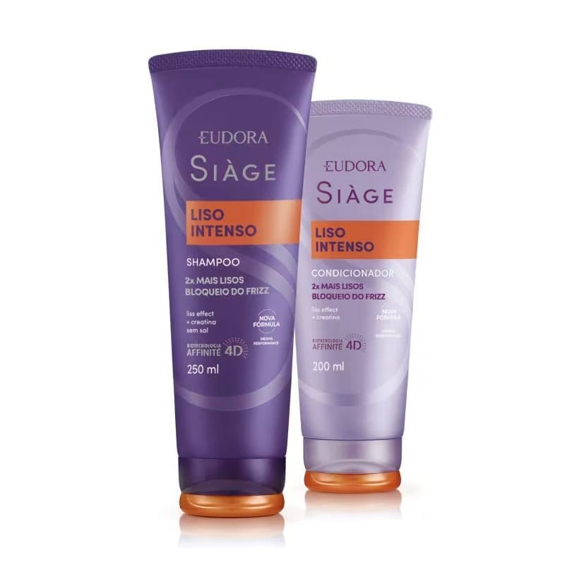 Combo Siàge Liso Intenso: Shampoo 250ml + Condicionador 200ml - Foto 1