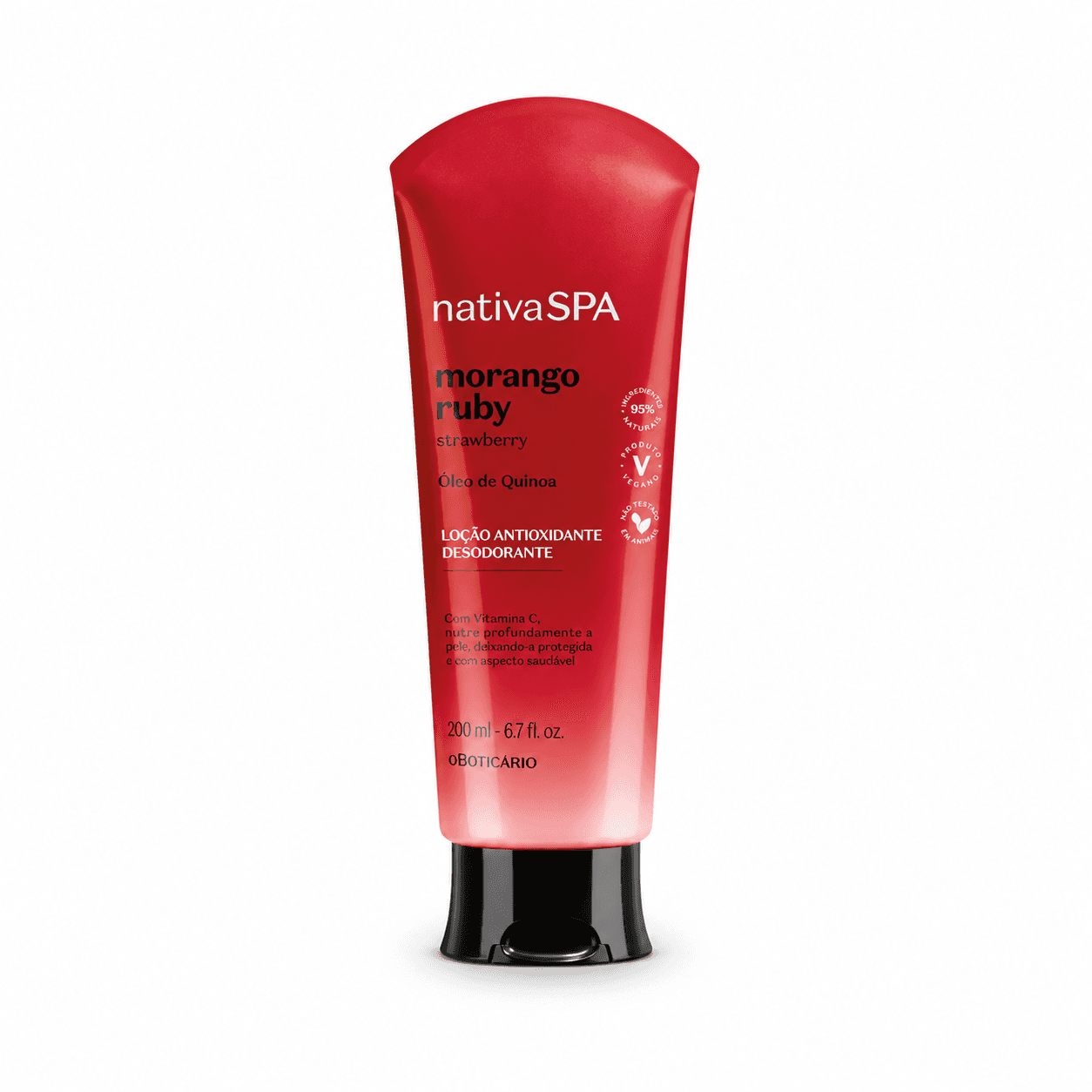 Nativa SPA Morango Ruby Loção Antioxidante Desodorante Corporal 200 ml