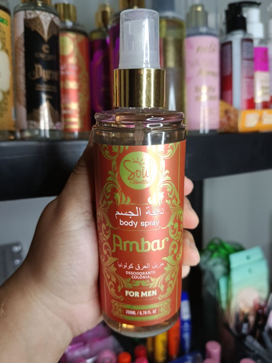 Body Splash Masculino Soul Âmbar