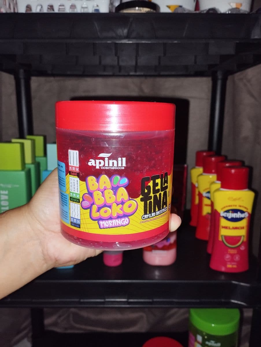 Gelatina capilar Morango