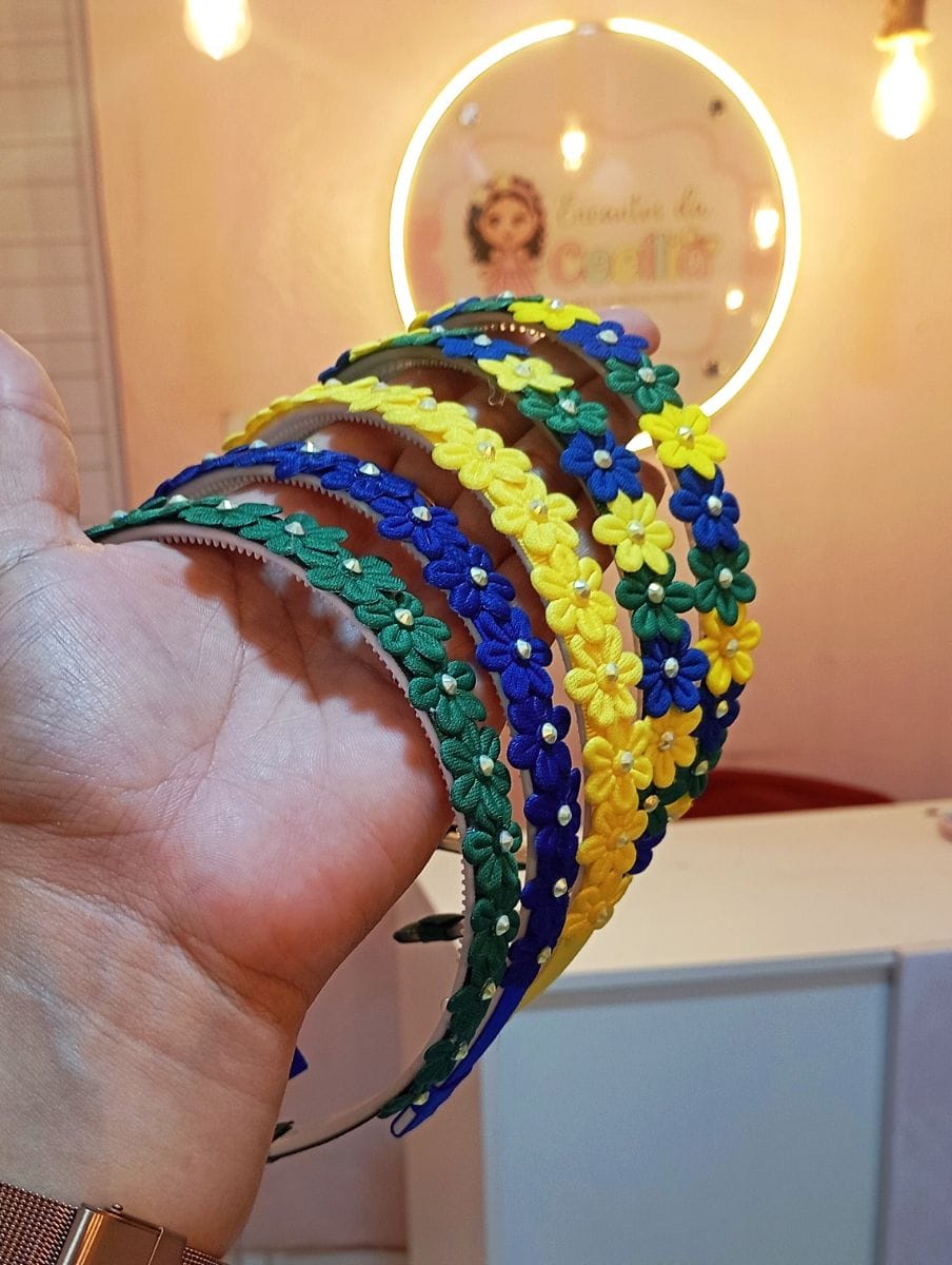 Tiara floral brasileira 🇧🇷 - Foto 1