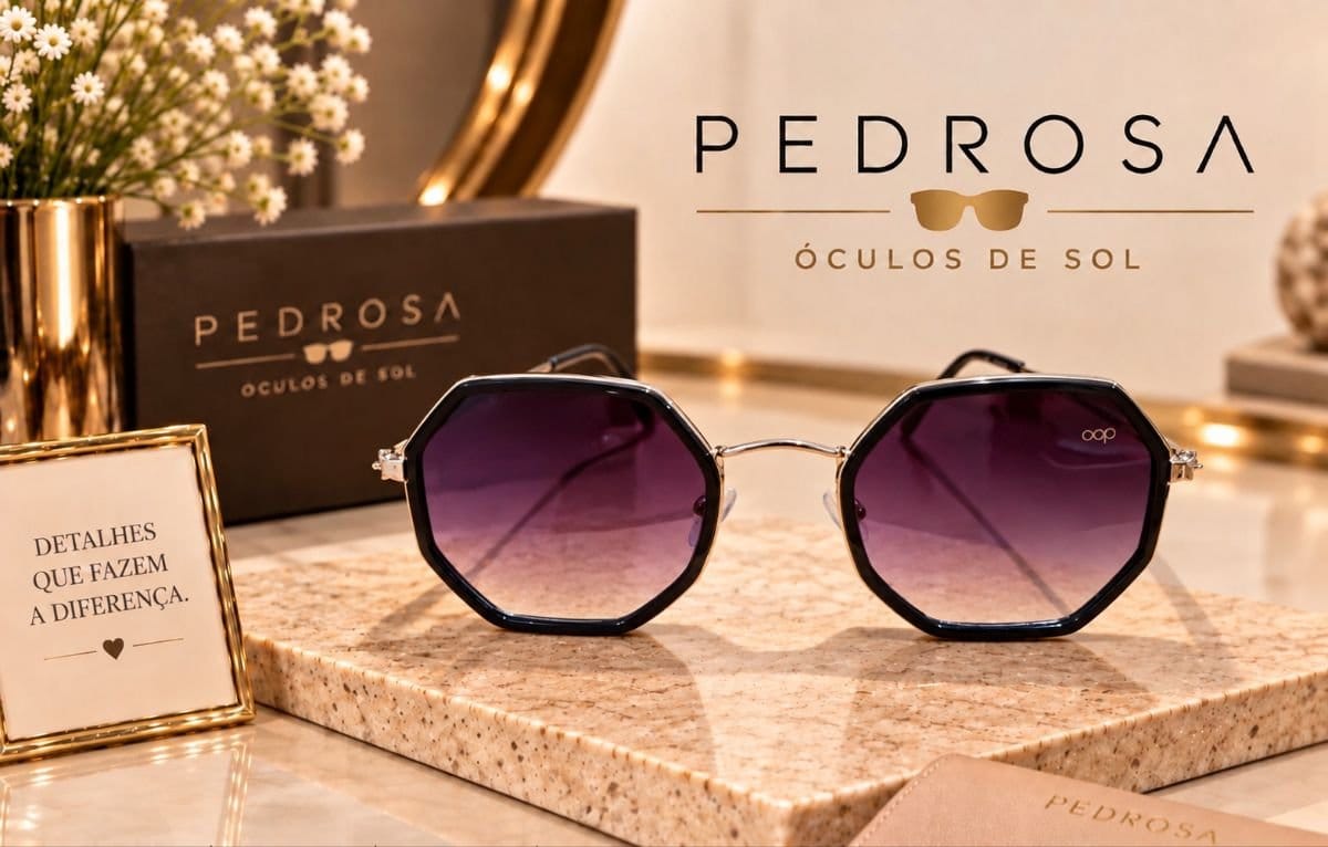 Óculos Aura octogonal degrade - Foto 3