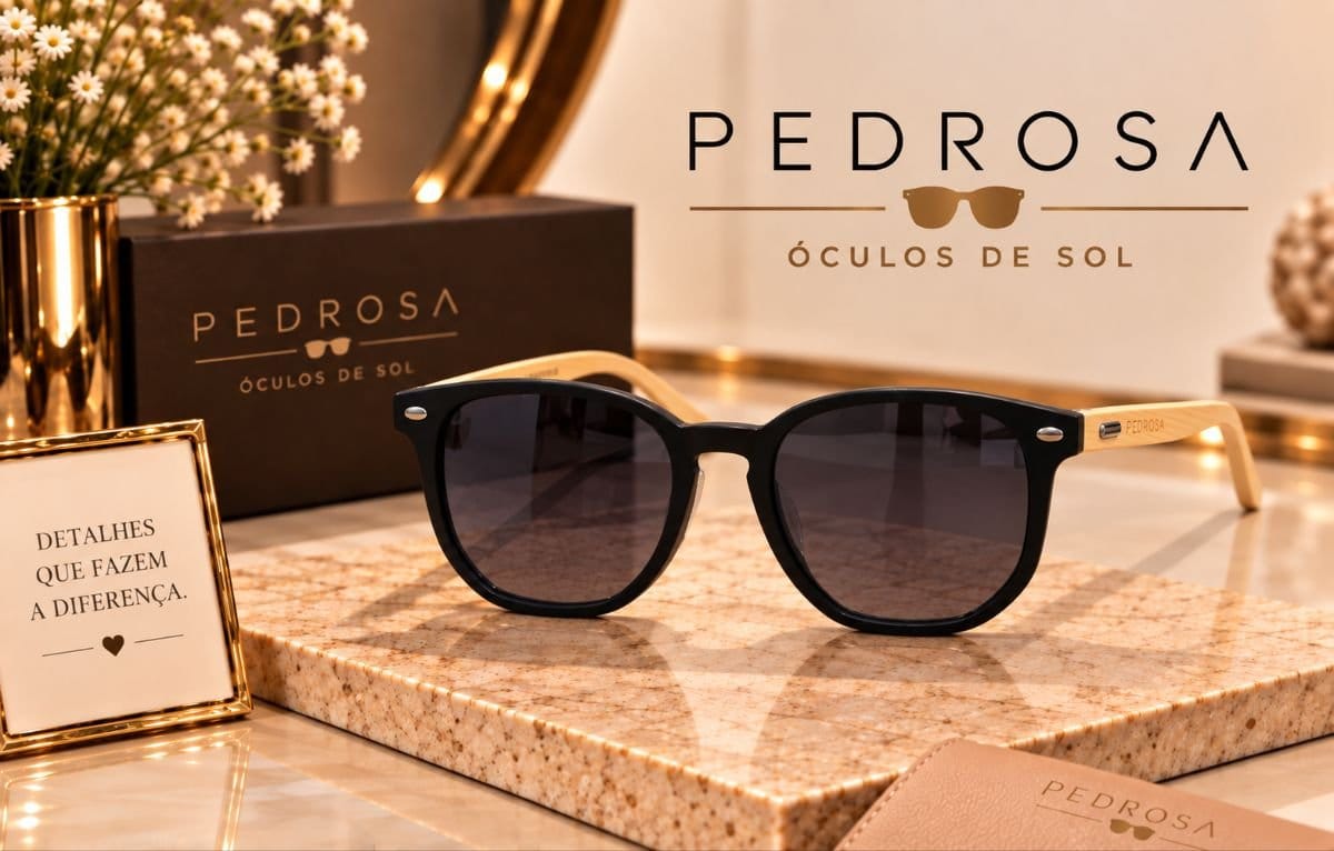 Óculos de sol verão bambu - Foto 2