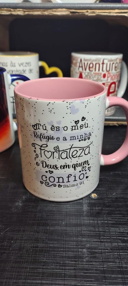 Caneca Cerâmica 325 ml - Foto 1