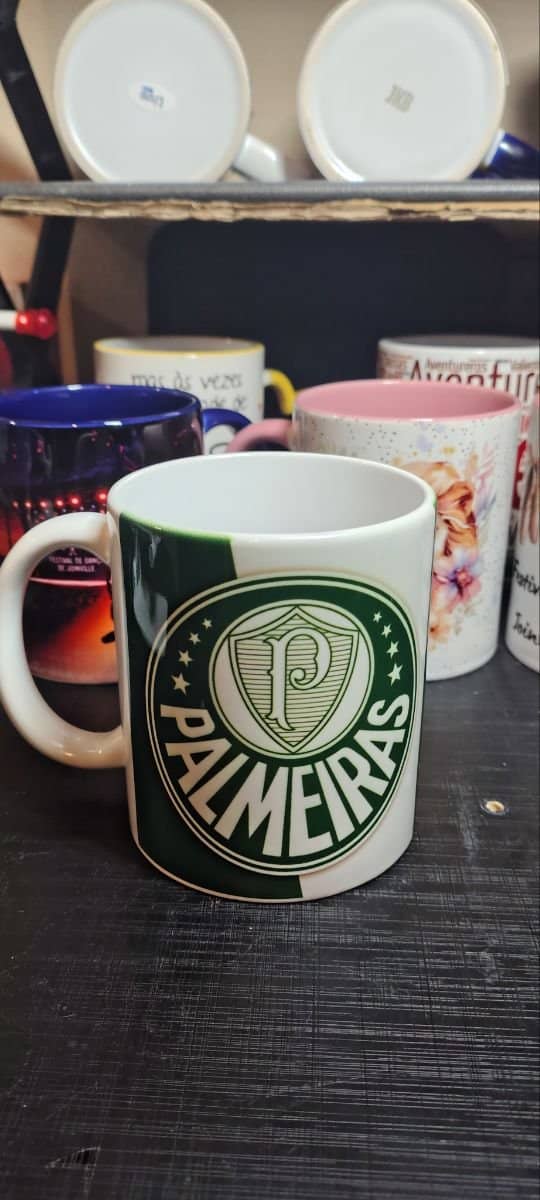 Caneca Cerâmica 325 ml Palmeiras
