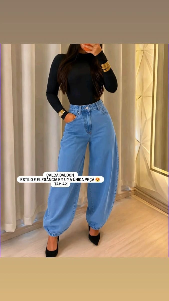 Calça jeans baloon - Foto 3