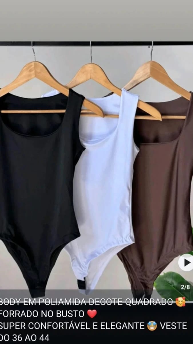 Body Feminino em Poliamida - Foto 2