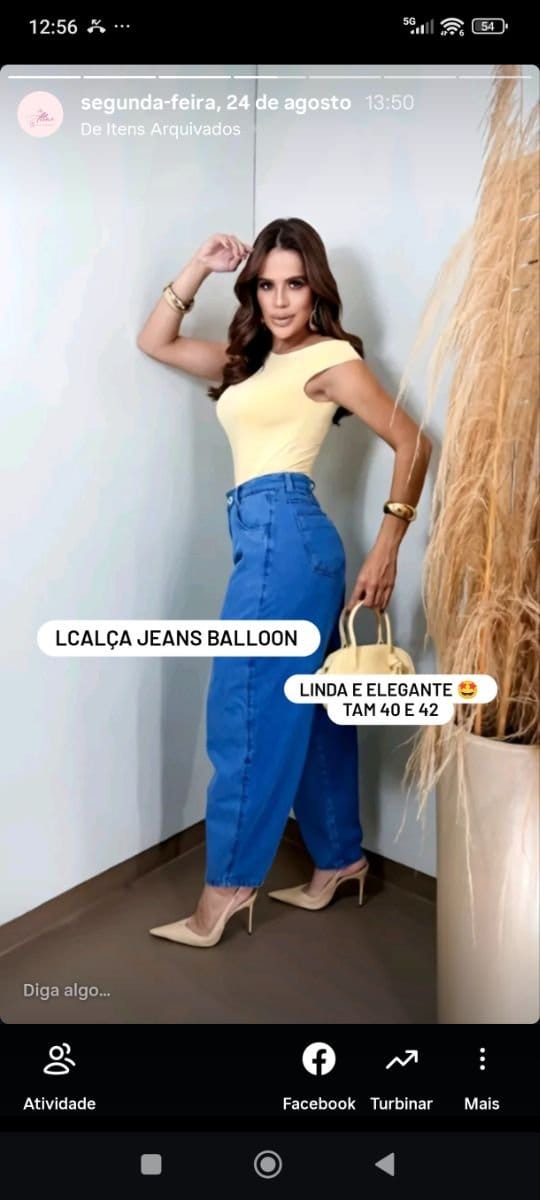 Calça jeans baloon - Foto 1