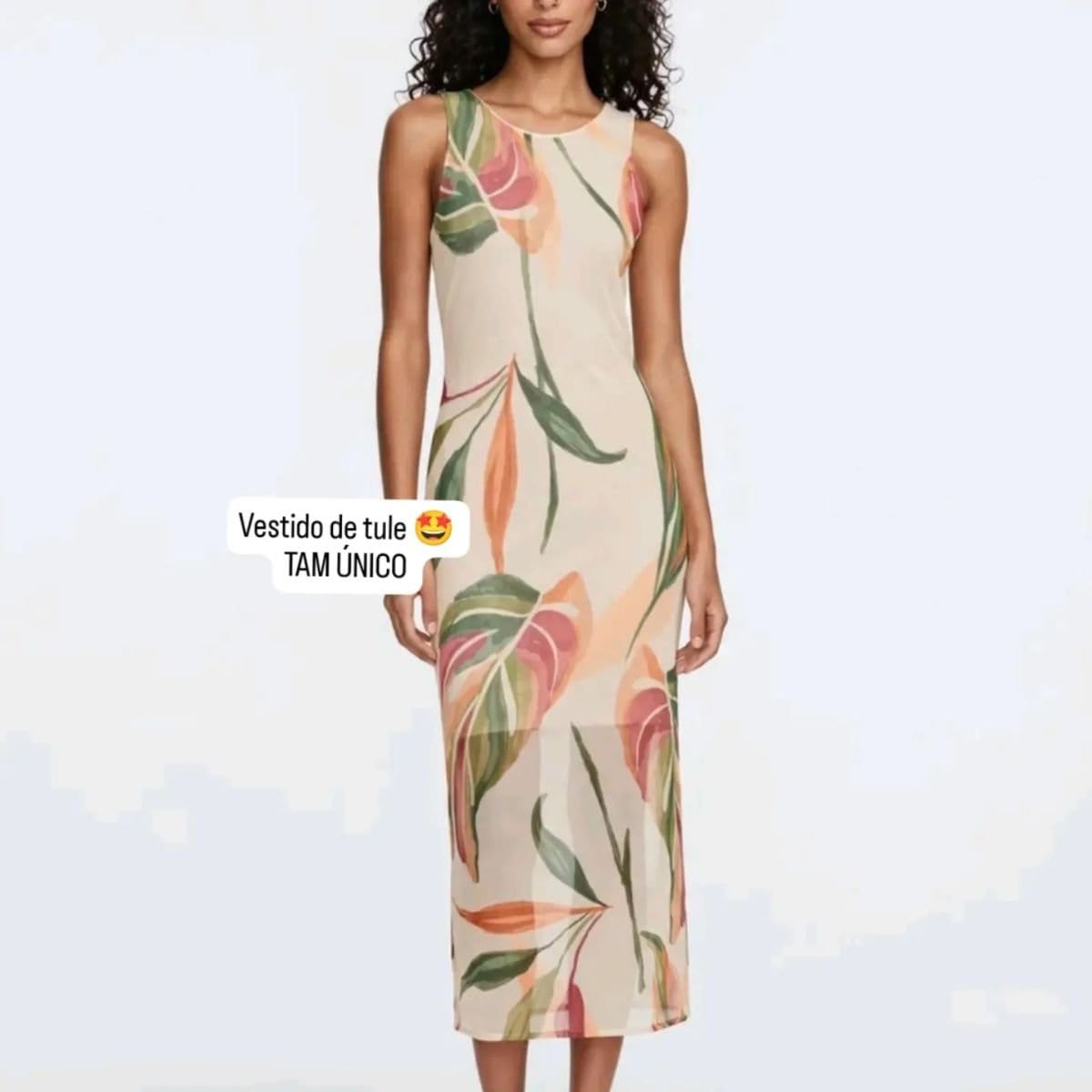 Vestido de tule estampas - Foto 3