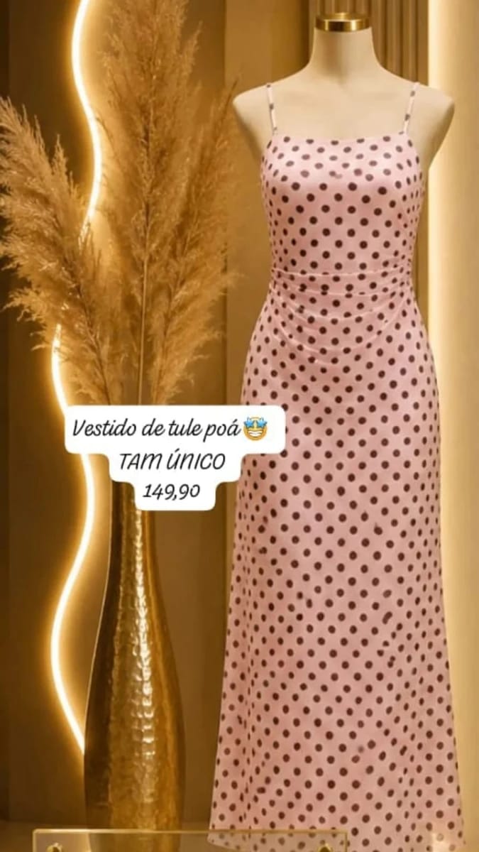 Vestido Feminino de Tule Poá - Foto 2