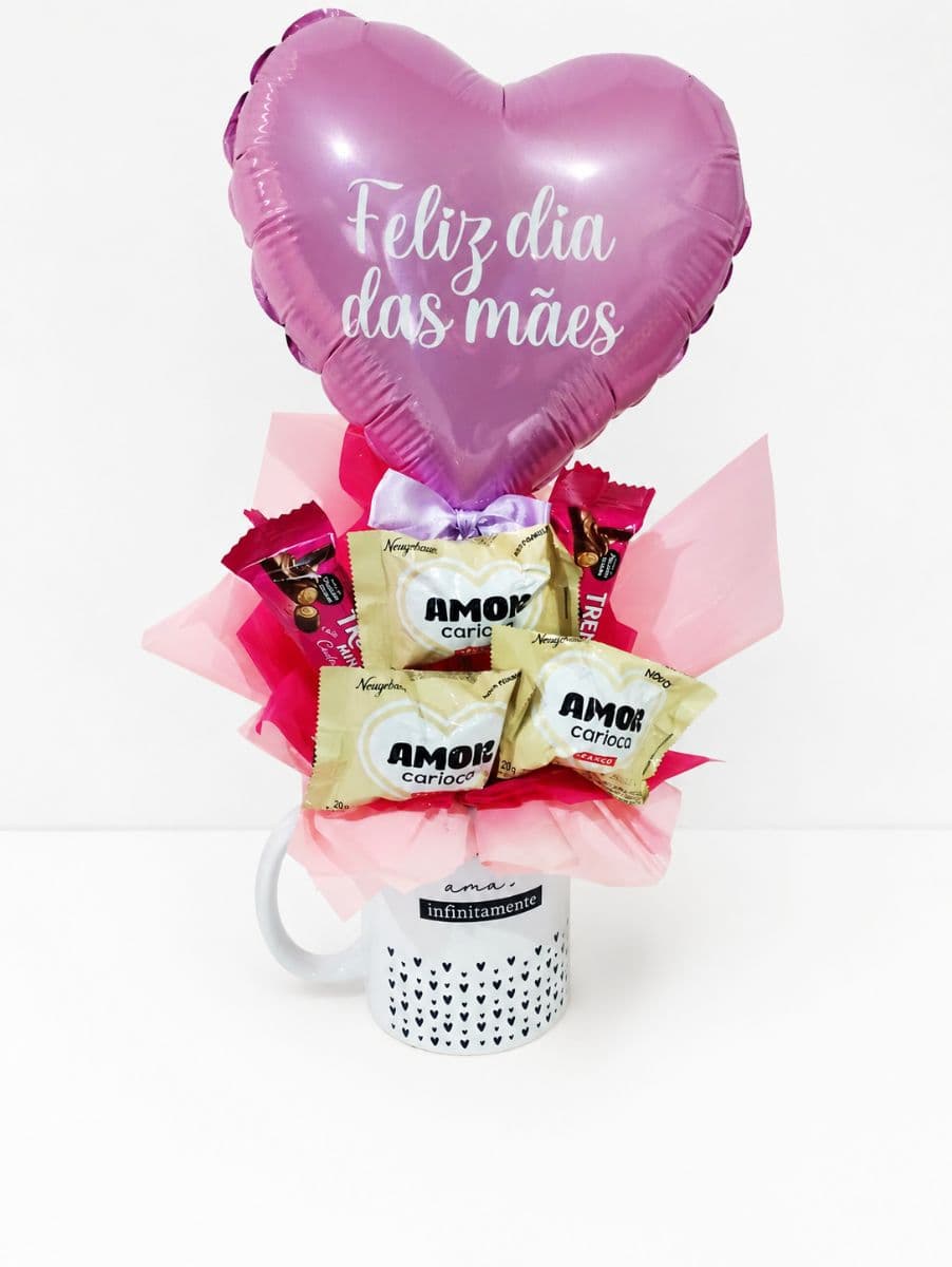 Buquê na caneca amor carioca