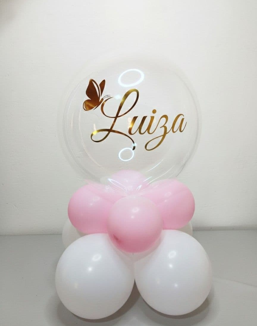 Balão com escrita personalizada