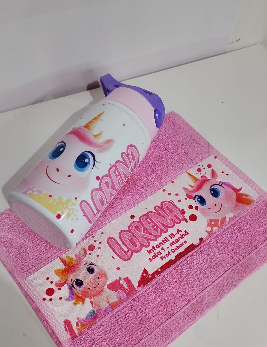 Kit squezze toalhinha e adesivos infantil personalizados - Foto 1