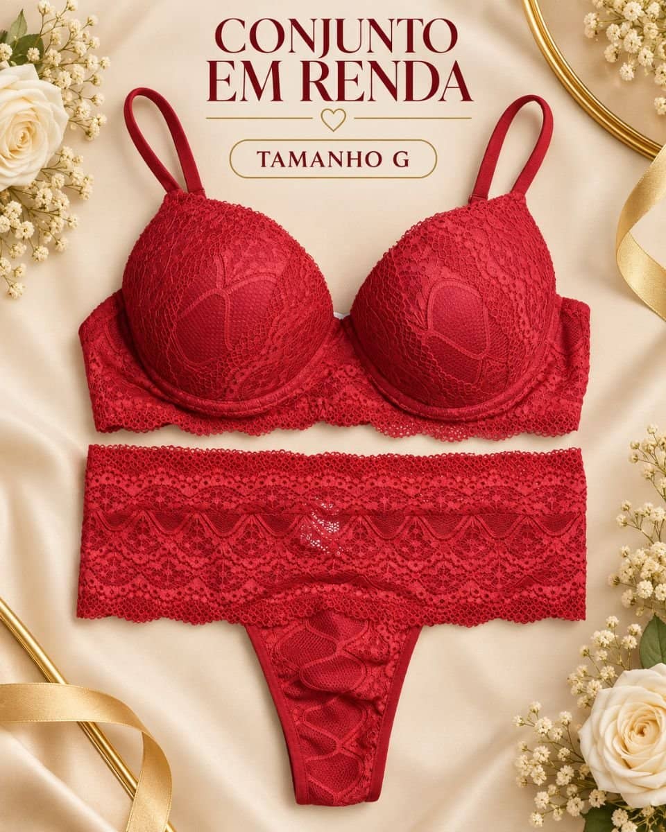 Conjunto renda Rolite
