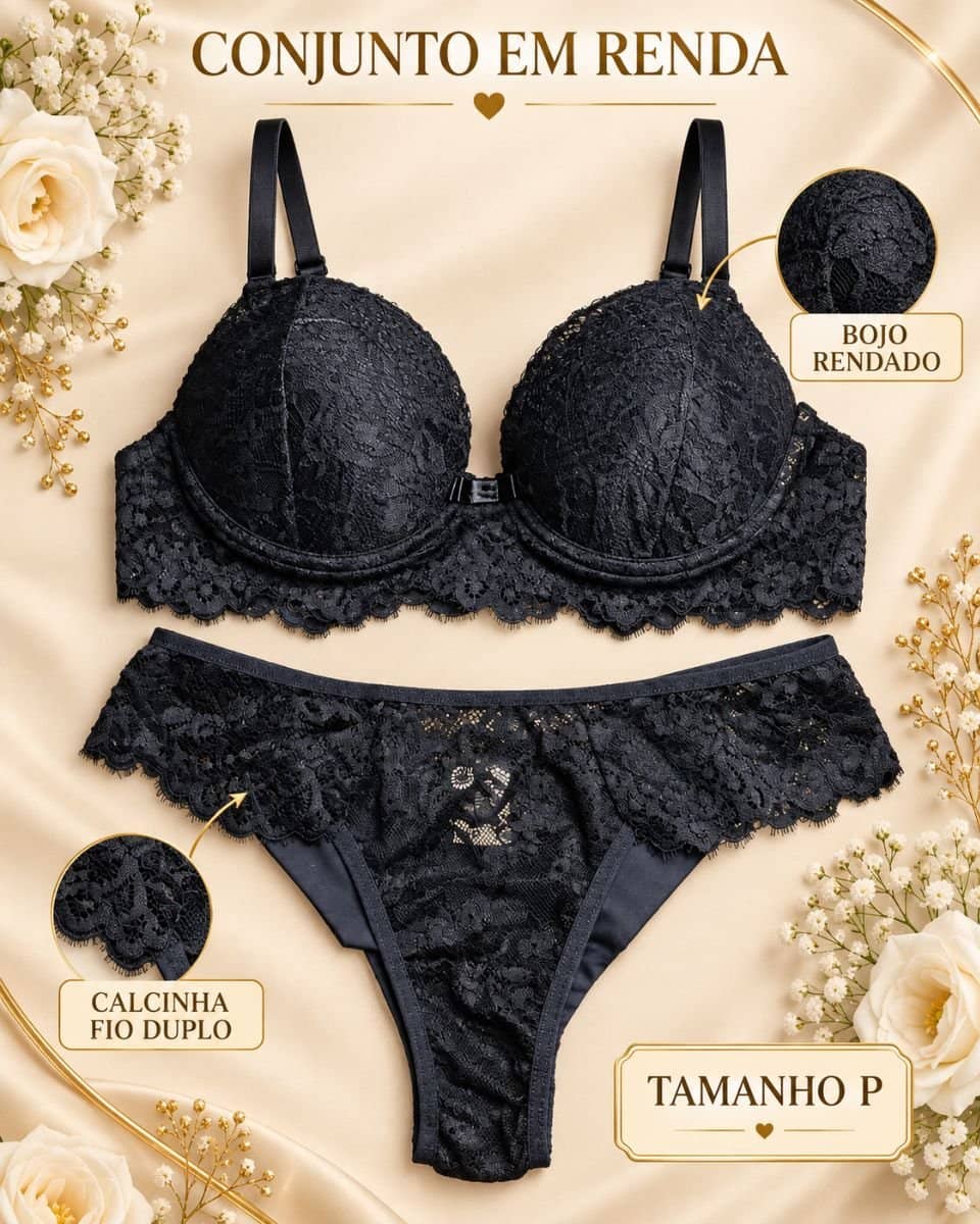 Conjunto rendado 01267