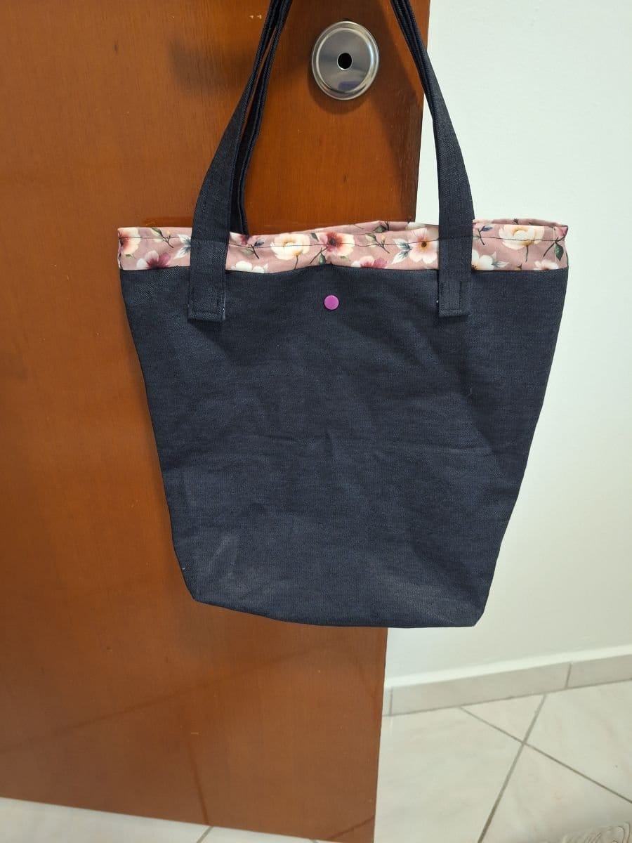 Bolsa Tote em Jeans - Foto 1