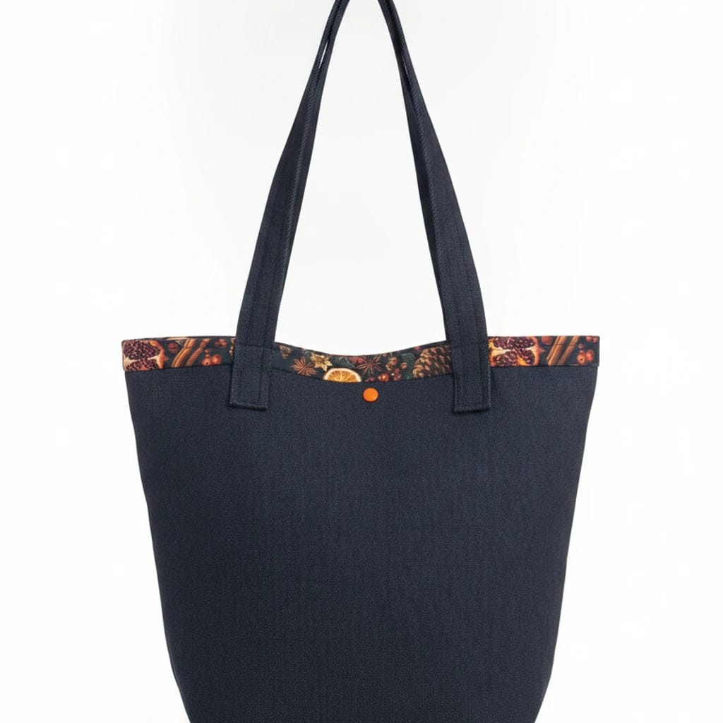 Bolsa Tote em Jeans - Foto 1