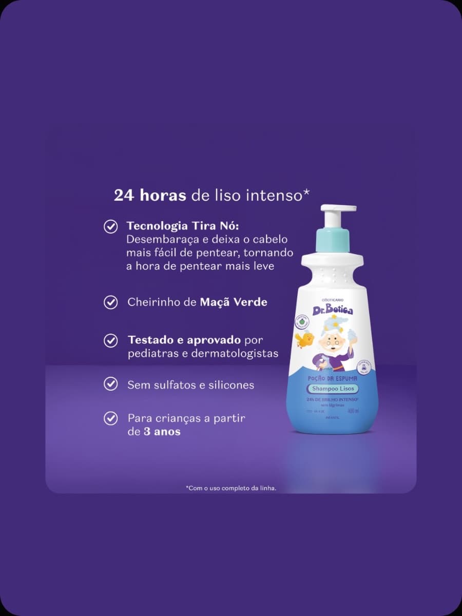 Dr.Botica shampoo liso