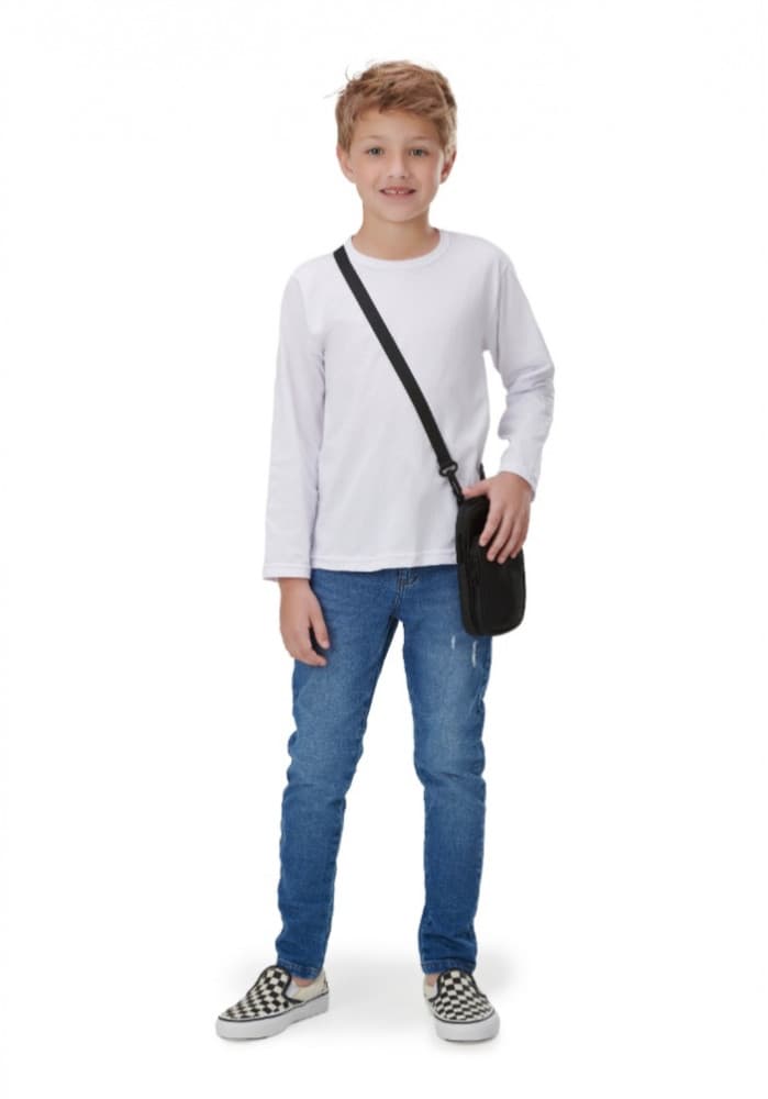 Camiseta básica manga longa unissex
