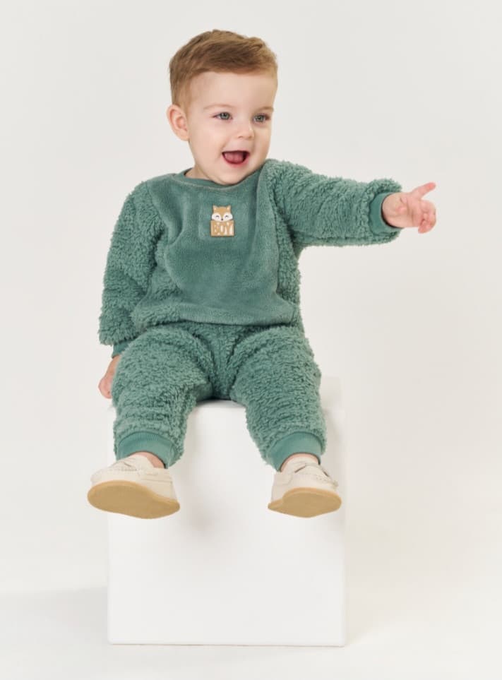 Conjunto Baby em pelo e alpaca Tileesul