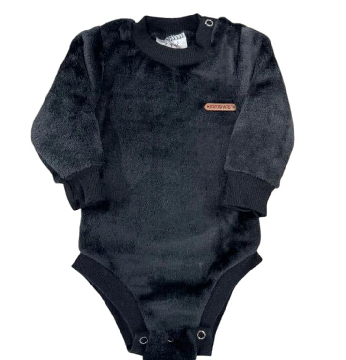 Body em fleece pelúcia unissex