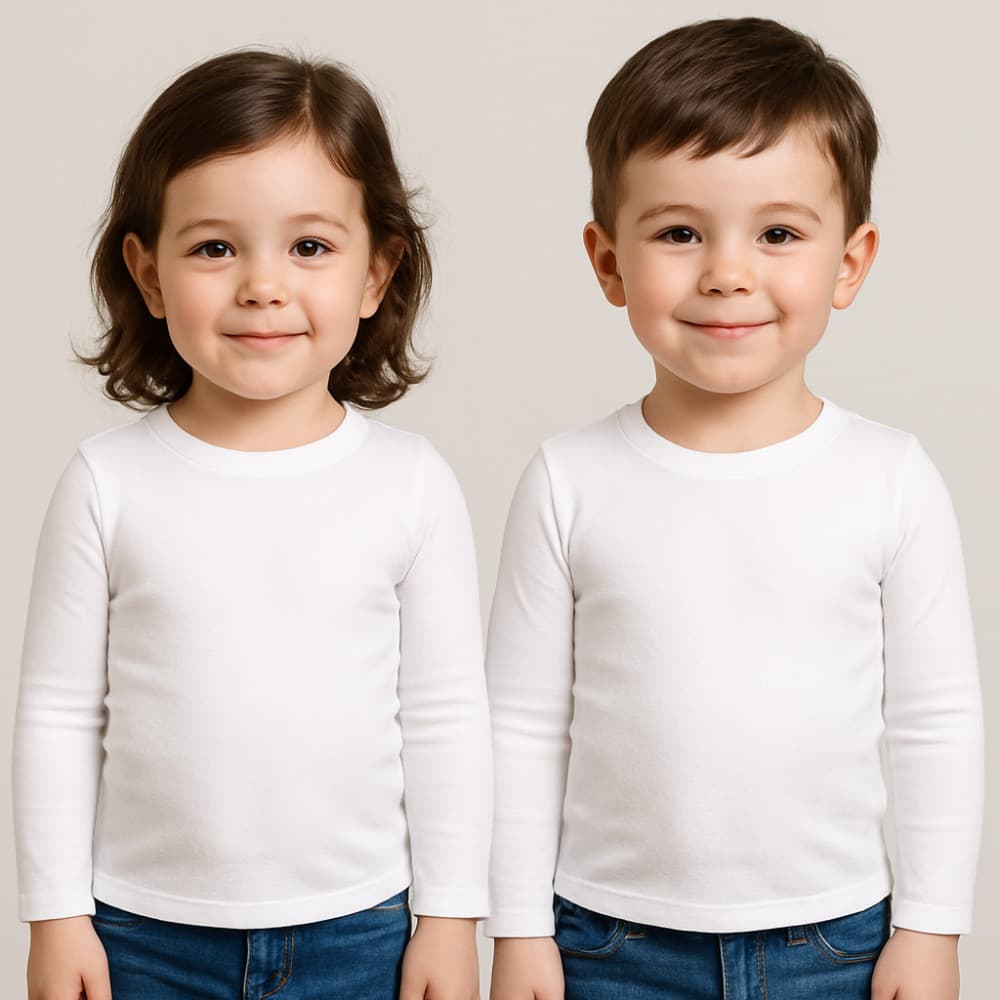 Camiseta básica térmica em molecotton unissex