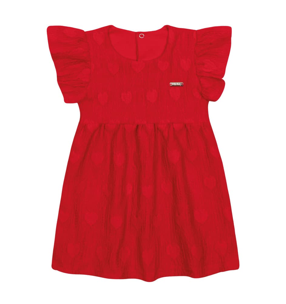 Vestido baby corações Tileesul