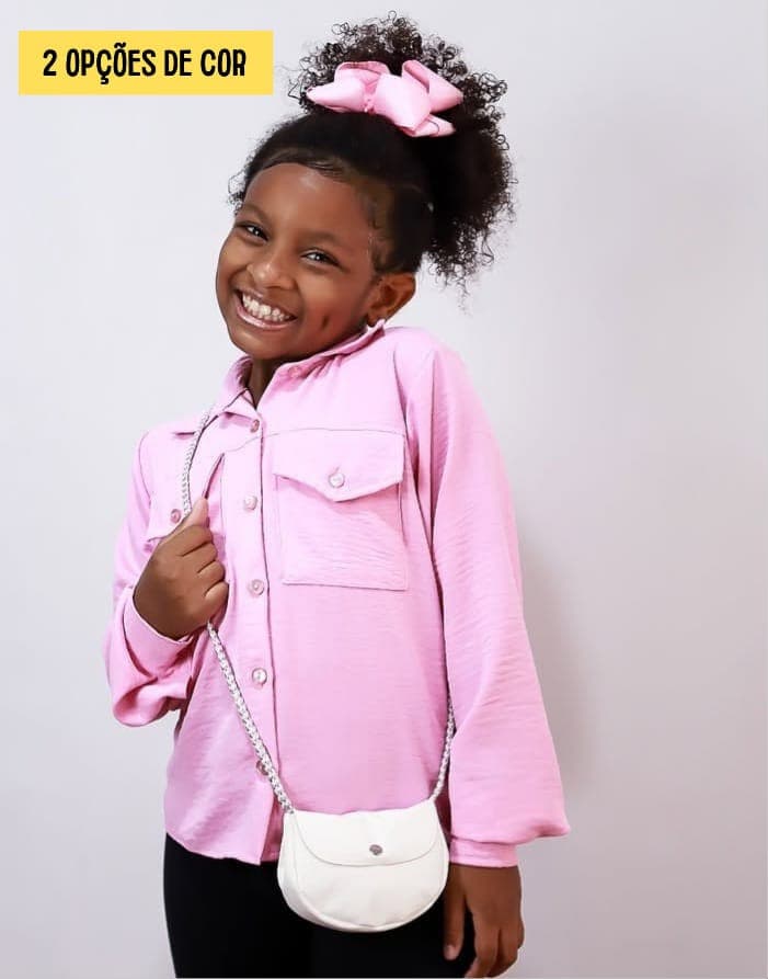 Camisa estilo social em crepe