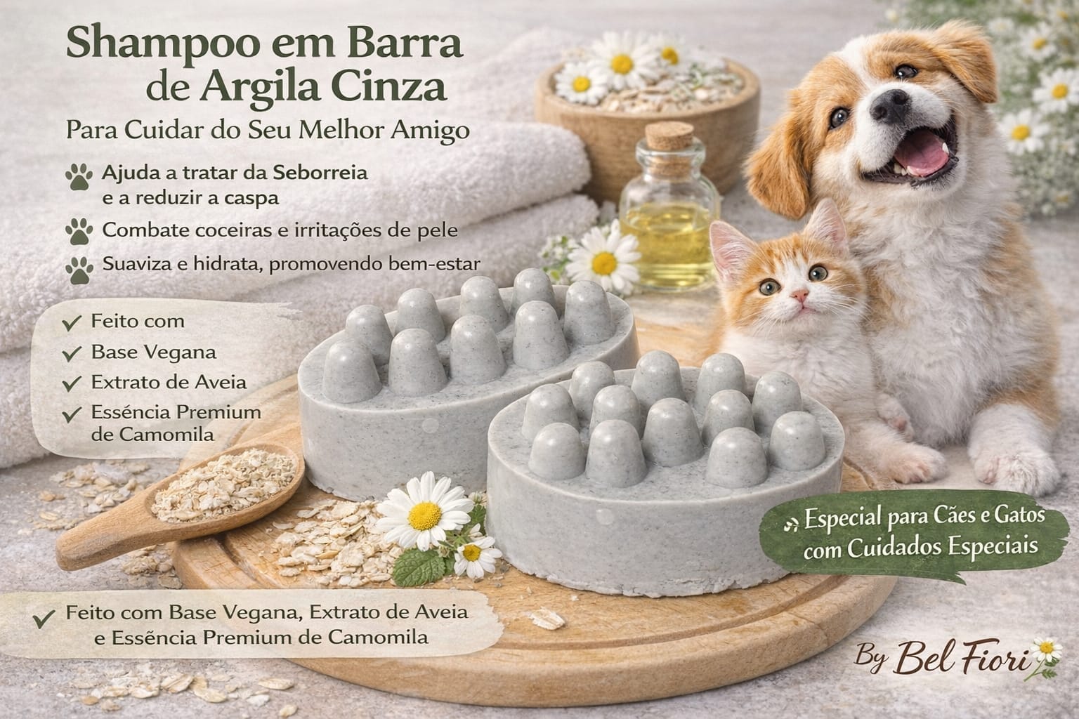 Shampoo em barra para pets + SPA Pet - Foto 1