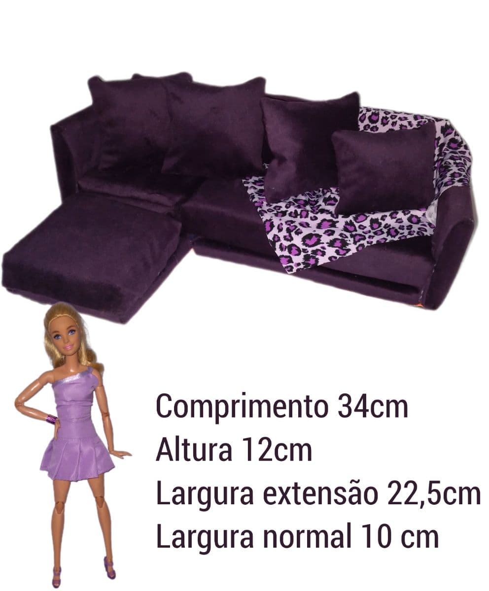 Sofá de luxo para Barbie