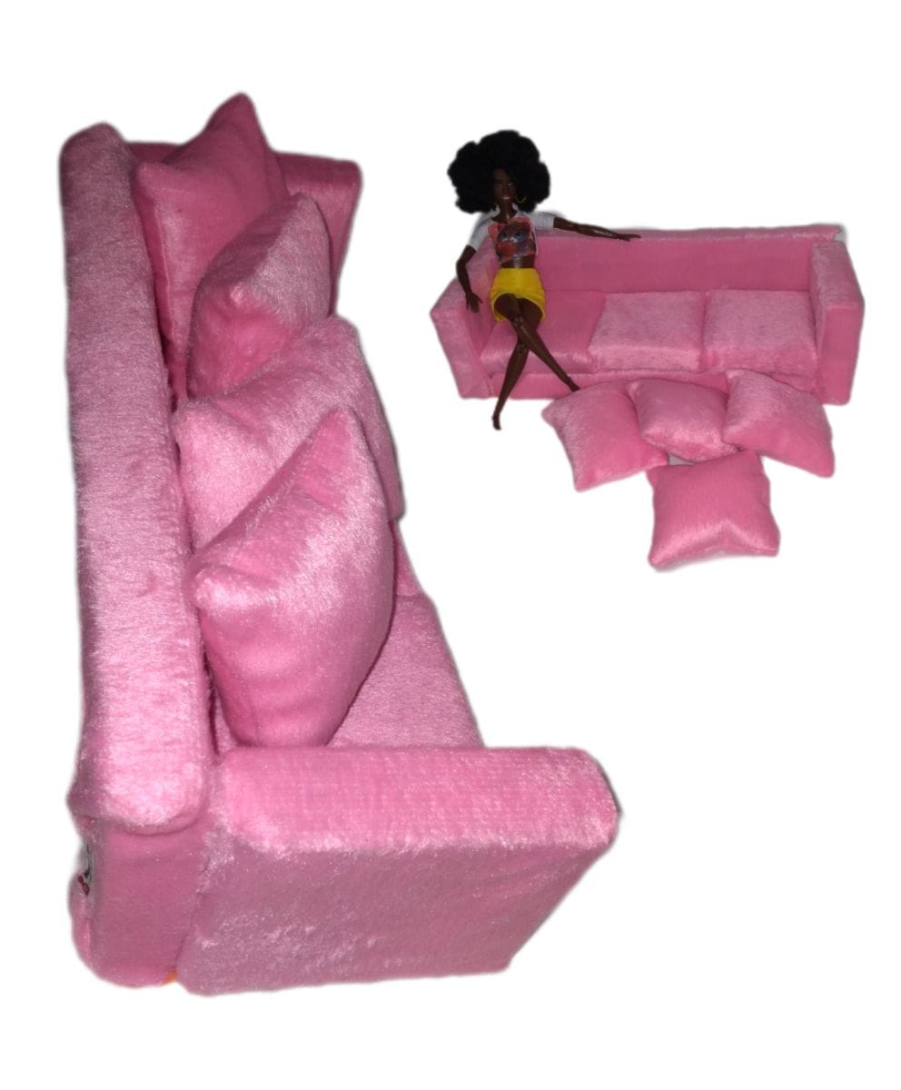 Sofá de luxo para boneca Barbie - Foto 3