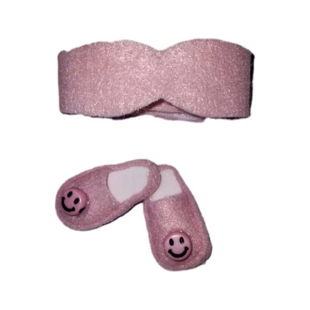 Pantufa e máscara para descanso