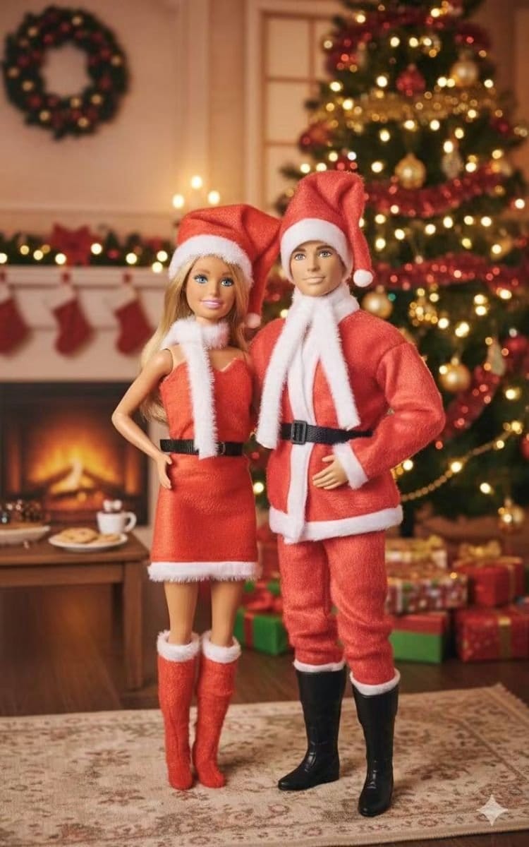 Fantasia de papai Noel e Mamãe Noel - Foto 1