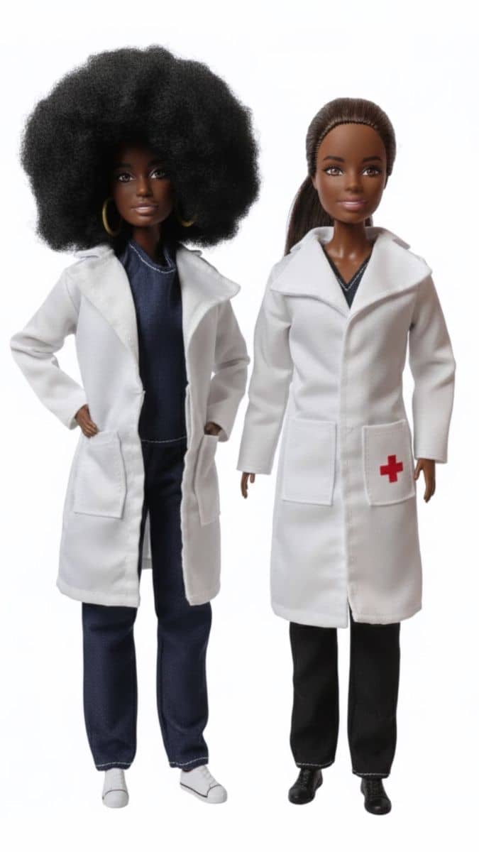 Jaleco de médico para Barbie