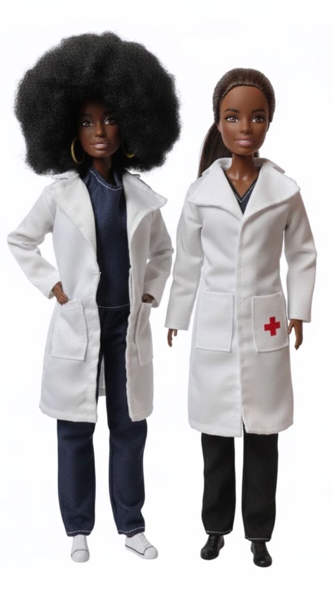 Jaleco de médico para Barbie - Foto 1
