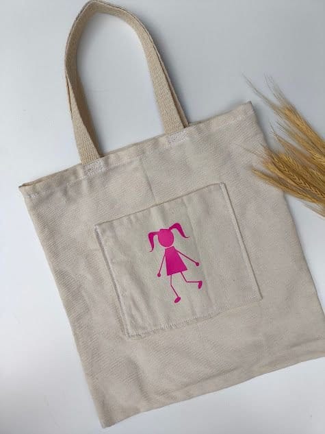 Ecobag Menina Pink - Foto 2