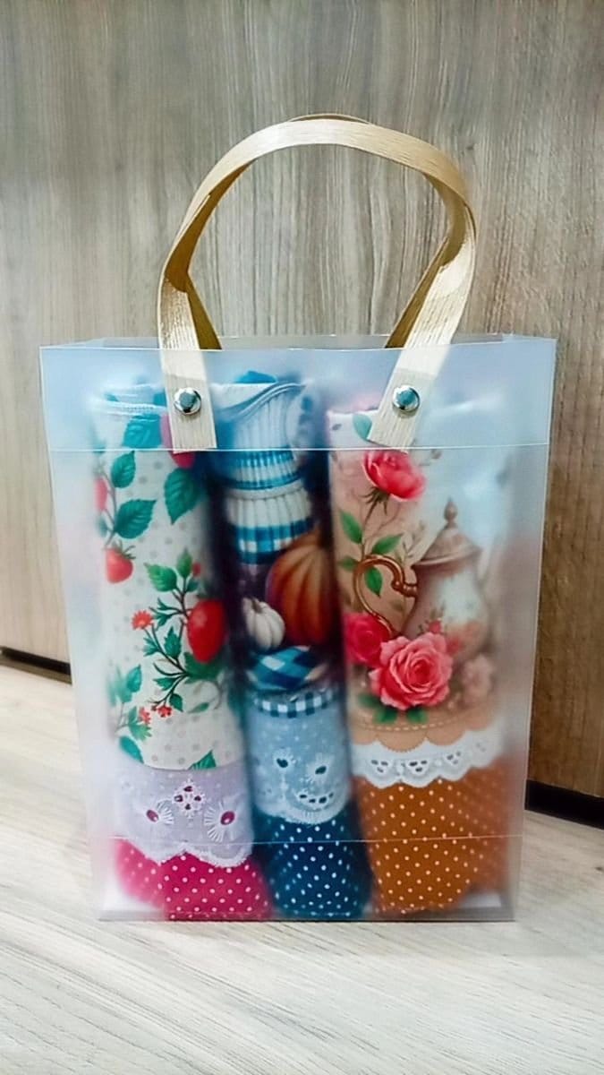 Kit panos de prato decorado - Foto 1