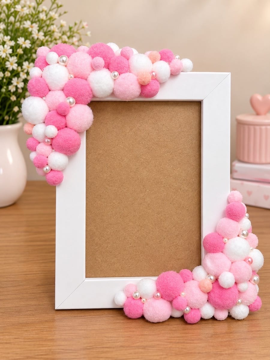 Moldura Borda Rosa com Pérolas - Foto 1