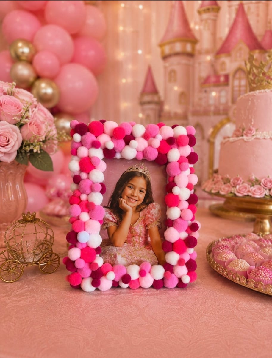 Moldura Bubble Rosa - Foto 2
