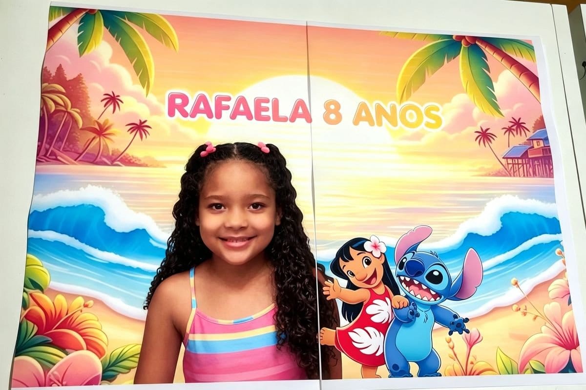 🍰 PAPEL ARROZ PERSONALIZADO – FOTO DIVIDIDA EM 2 FOLHAS