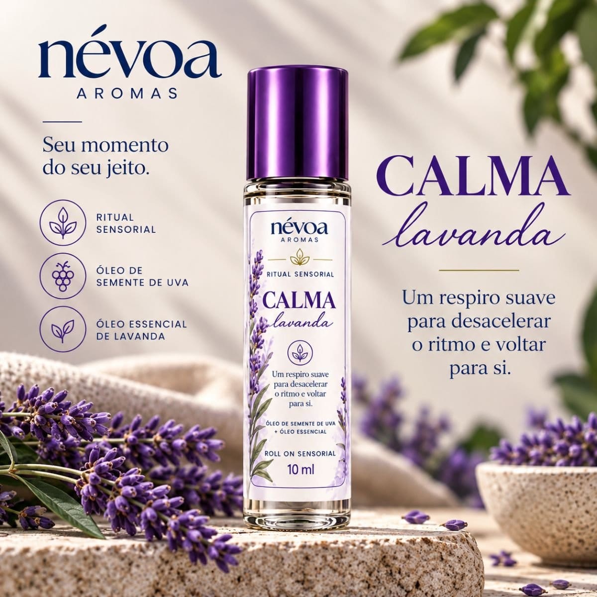 Roll On Sensorial CALMA — Lavanda - Foto 1