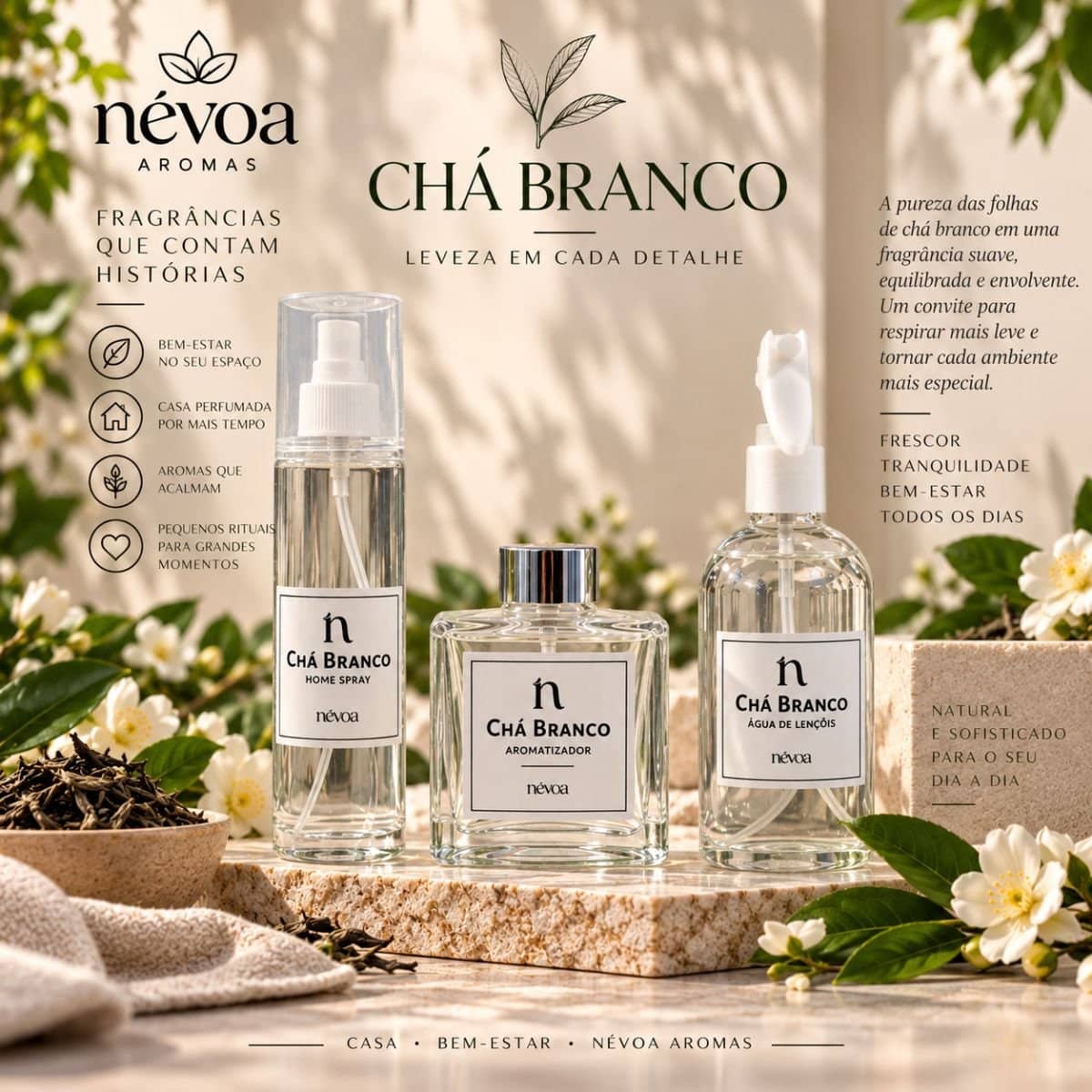 Kit Chá Branco — Ritual de Casa