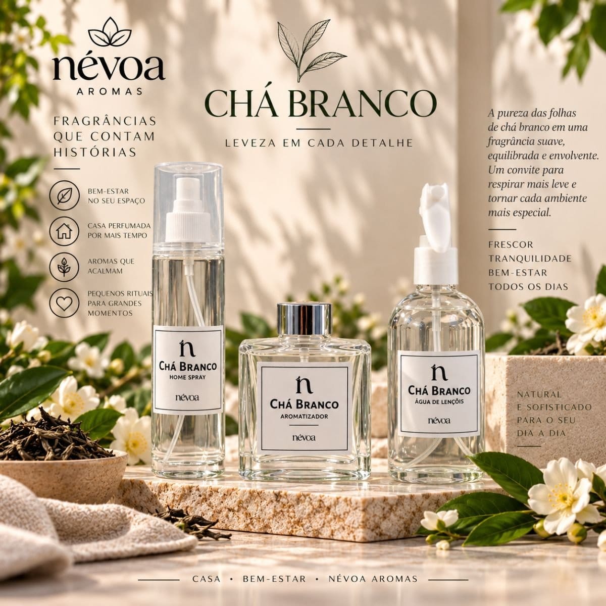 Kit Chá Branco — Ritual de Casa - Foto 1