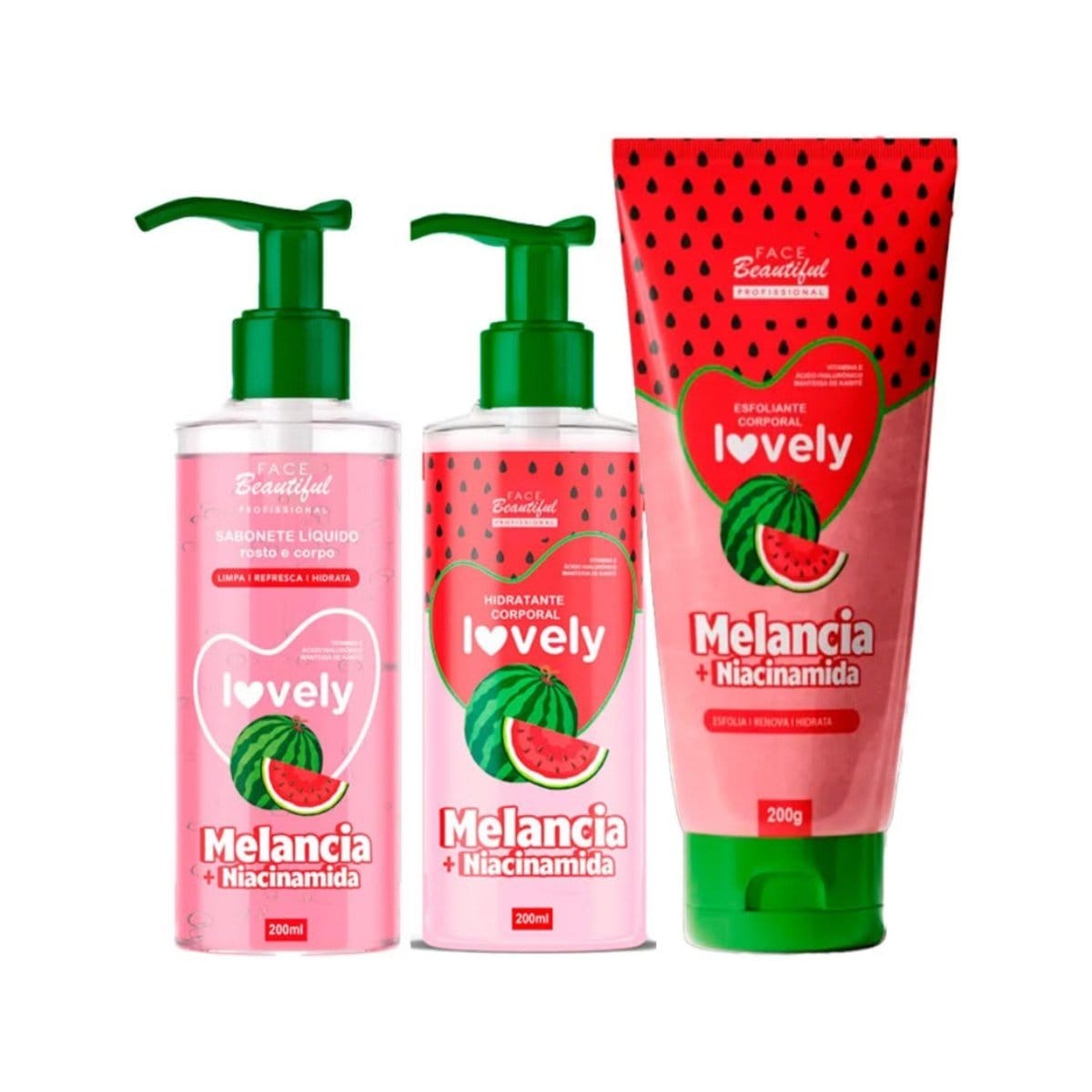 Kit Lovely Corporal Sabonete Liquido\ Hidratante\ Esfoliante - Foto 5