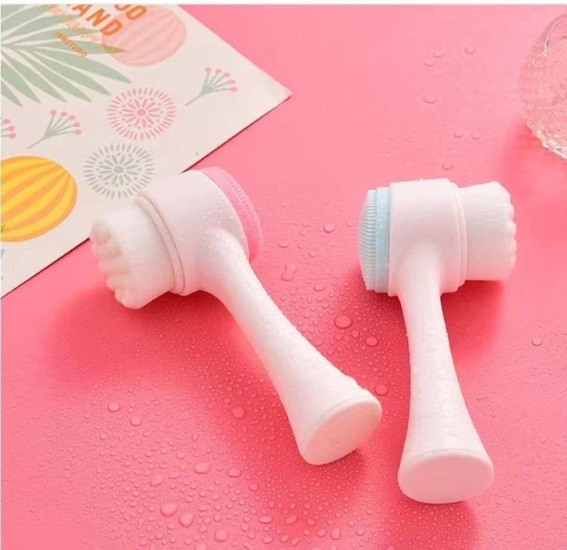 Escova Facial 2 Em 1 Limpeza Profunda e Massagem Revitalizante - Foto 2